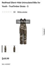 Red Head Overalls Bibs Kid Youth Small Camouflage Overalls Uninsulated picture