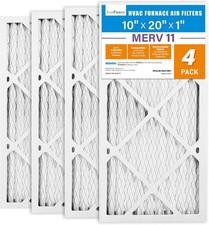 4 Pack 10x20x1 MERV 11 Air Filter Electrostatic Pleated AC Furnace Air Filter picture