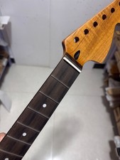 DIY 24 inch short scale Roasted flame Maple Guitar neck 22 Frets Neck Rosewood picture
