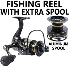 12BB Spinning Fishing Reel 5.2:1 Freshwater Saltwater Right Left Metal Spool New picture