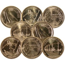 2022 P&D American Innovation Dollar 8 Coin Set Uncirculated Mint State picture