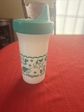 Vintage 1997 Playtex Sippy Cup Teal Ocean Life Octopus WITH ORIGINAL VALVE 90s picture