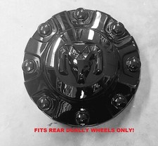 OEM NEW RAM Black 3500 DUALLY REAR Center Cap MOPAR PART 6UV29DX8AA 6UV29DX8AB picture