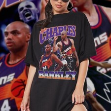 Vintage 90s Graphic Style Charles Barkley T-Shirt, PHX Charles Barkley Shirt, Vi picture