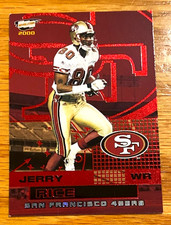 RARE - 2000 Pacific Revolution Jerry Rice #88 - Color Match - RED Parallel /99 picture