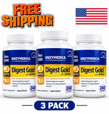 3 Pack of Enzymedica Digest Gold Advanced Support 240 Capsules Exp 04/2028 picture