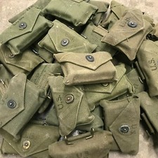 US Army WWII Era M1942 First Aid Kit OD Canvas Pouch L-97 picture