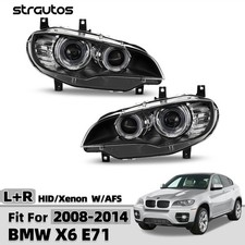 For 2008-2014 BMW X6 E71 HID/Xenon Headlight w/ AFS Projector Pair Right+Left picture