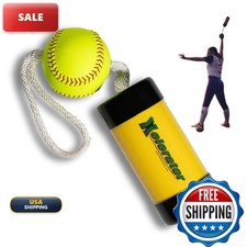 Xelerator Fastpitch Softball Pitching Trainer 12 Inch Leather Indoor Ball Made picture