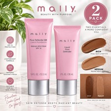 Mally Face Defender BB Cream Rich SPF 15 + Liquid Face Defender Medium 2pc picture