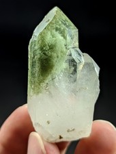 31-gm Green Chlorite included Quartz Crystal Point from Balochistan, Pakistan. picture
