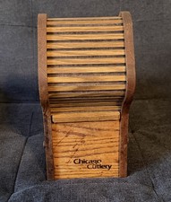 Chicago Cutlery Knife Block And 8 Knives Lot  Plus Sharpener picture