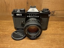 *Near Mint* Pentax ESII ES II Black Film Camera SMC Takumar 55mm F/1.8 From JPN picture