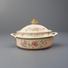 Vintage Minton Royal Doulton JASMINE Oval Covered Vegetable Bowl picture