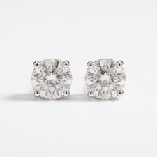 1/4 - 2 Ct T.W. Natural Diamond Studs in 14k White or Yellow Gold picture