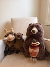 Guaranteed Authentic Jellycat Bundle Beaver, Moose, Bear, NWT picture