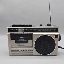 Vintage Goldstar TCR-131 AM/FM Radio Cassette Recorder Tested See Description picture