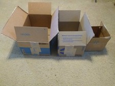 3 CardBoard Shipping Boxes - various sizes - (w/ Walmart Logo) picture