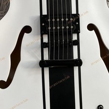 Semi-Hollow Body Electric Guitar H Pickups Fixed Bridge H Pickups Black Part picture
