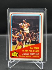 1972-73 TOPPS  JULIUS ERVING  RC  VIRGINIA SQUIRES  #255  VG-EX+ picture