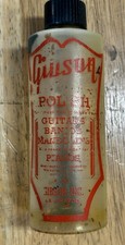 Vintage 1950s-60s Gibson Guitar Polish Bottle 3 oz Empty Original Label USA picture