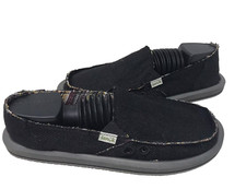 Sanuk Women's Donna Hemp Comfort Slip On Walking Shoes Black Size:7 118UV picture