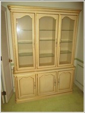 Vintage KINDEL French Country Rochelle Special Order China Cabinet Hutch picture