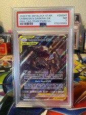 2020 Pokemon SM Black Star Promos SM241 Umbreon & Darkrai GX Tag Team PSA 7 picture