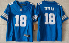 ​​Tariffs​ Free~ YOUTH'S Isaac TeSlaa #18 Lions FUSE Blue Sewn Stitched Jersey. picture