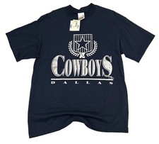 VTG Dallas Cowboys T-Shirt chalk line XL NFL Football Single Stitch NWT 90s picture