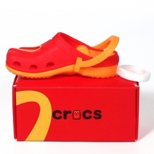 McDonalds Crocs Keychain #4 Lot of 2 Happy  Meal Toy 2024 Golden Arches Red Shoe picture
