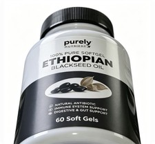 Purely Nutrient Ethiopian Black Seed Oil Capsules 60 Count picture