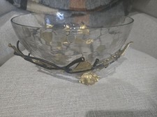 Michael Aram Golden Ginkgo Medium Glass Bowl picture