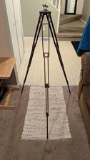 Gorgeous Antique Crown Tripod No. 1 Wood & Brass Folmer Graflex Corp Crown picture
