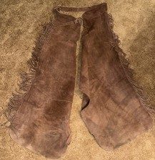 Chaps Western Brown Swede Leather Large picture