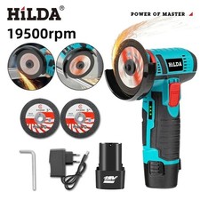 HILDA 12v Mini Angle Grinder Car Repair Brush Motor Rechargeable For Cutting picture