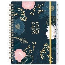 5 Year Monthly Planner 2025 to 2030 Black 6.4 x 8.5 Durable Design with Tabs picture