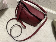 LOEWE Puzzle Bag Mini Bordeaux Classic Calf Handbag picture