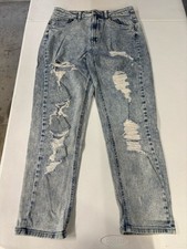 Wild Fable Women's Tapered Ankle Jeans Size 8, Light Blue, Faded picture