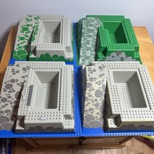 LEGO 3D Raised Baseplate lot of 4 *READ* 2552px3 x2 2552px6 2552px4, 6276 6277 picture