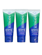 3 pack Biofreeze Overnight Relief Gel Lavender Scent 3oz each picture