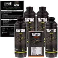 U-POL Raptor Black Urethane Spray-On Truck Bed Liner & Texture Coating, 4 Quarts picture