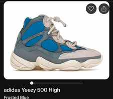 adidas Yeezy 500 High Frosted Blue GZ5544 Men's High Top Lace Up Suede picture