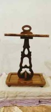 Wooden Stand for Walking Canes Sticks Solid Teakwood Stylish Hand Crafted Gift picture