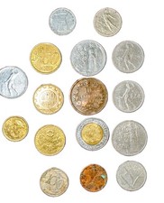 Vintage Italian Coin Lot (16 Coins) - 1866 Kingdom 10 Centesimi, Lira, Euro Cent picture