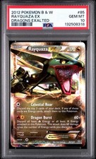 2012 POKEMON BLACK & WHITE DRAGONS EXALTED #85 RAYQUAZA EX PSA 10 picture