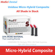 Silmet ProFil Dental Micro Hybrid Composite Compules Unidose All Shades Box/20 picture