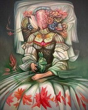 Pintura Mujer Surreal Fantastic Master Piece Acrylic/canvas(no Frame) picture