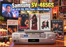 Samsung SV-465GS 🌈RaRe🌈 Vintage NTSC PAL VCR Player + VHS Movie Bundle picture