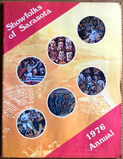 1976 CIRCUS: SHOWFOLKS OF SARASOTA FLORIDA vintage annual program CLOWNS TRAPEZE picture